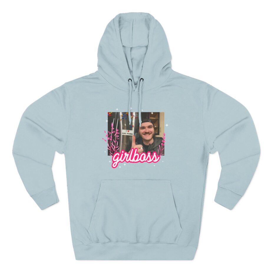 Jschlatt Girlboss Three-Panel Fleece Hoodie