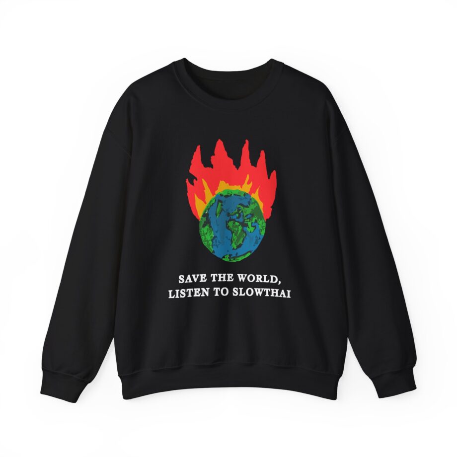 Save the World Listen to Slowthai Unisex Heavy Blend™ Crewneck Sweatshirt
