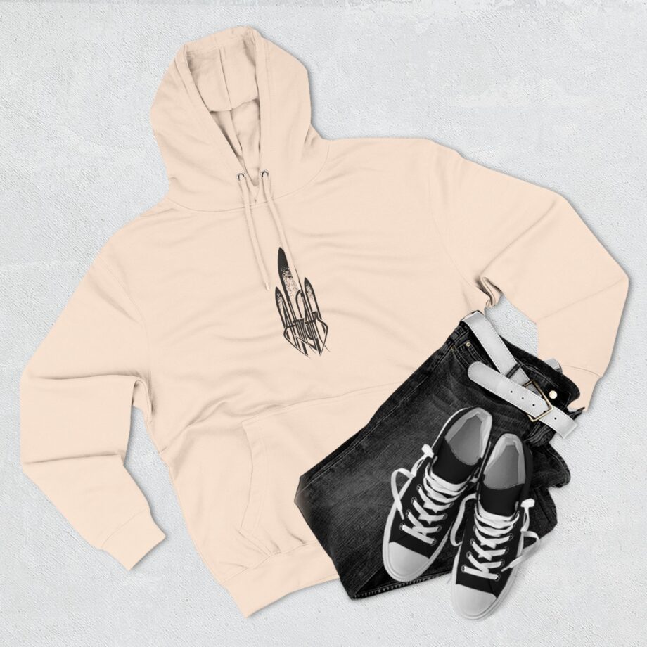 At the Gates the Red in the Sky is Ours Three-panel Fleece Hoodie