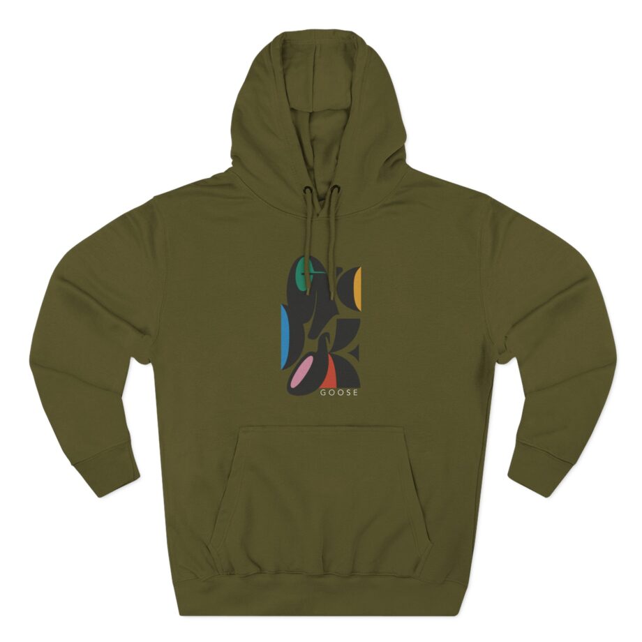 Goose Warp Spheres Three-Panel Fleece Hoodie