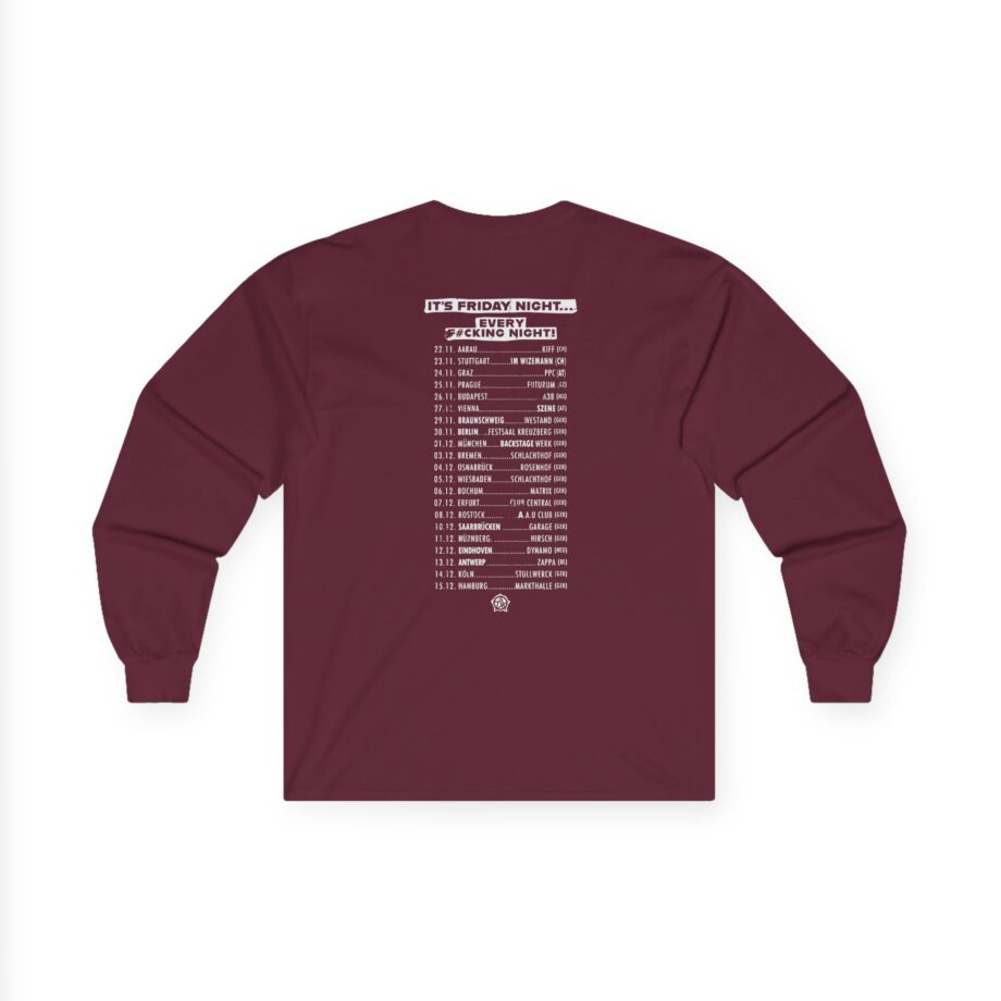 Zebrahead Lightning Skull Friday night tour Unisex Ultra Cotton Long Sleeve Tee