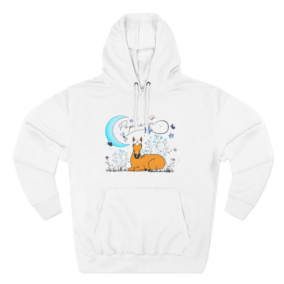 Harlow and Popcorn Three-Panel Fleece Hoodie