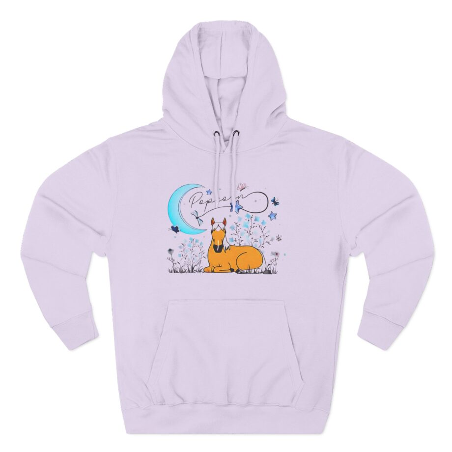 Harlow and Popcorn Three-Panel Fleece Hoodie