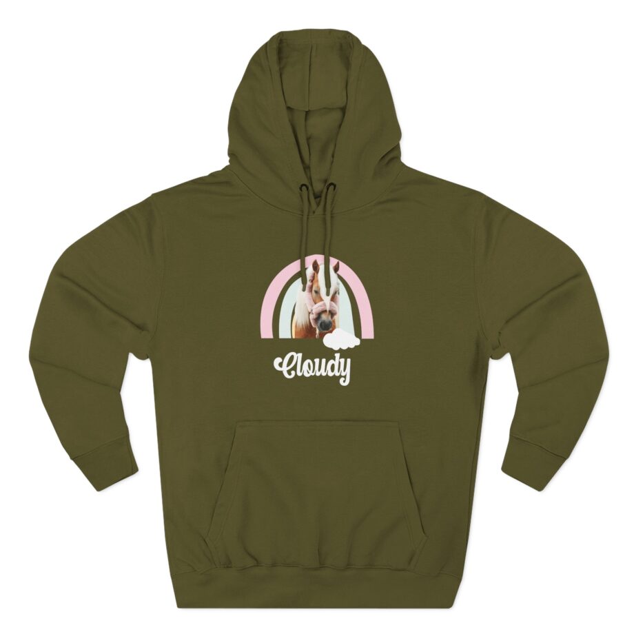 Harlow and Popcorn Three-Panel Fleece Hoodie