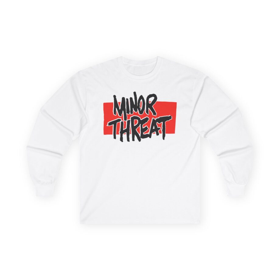 Minor Threat - Big Logo Unisex Ultra Cotton Long Sleeve Tee