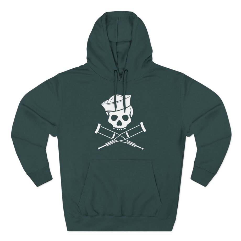 Jackass Sailor Skull & Crossbones Three-Panel Fleece Hoodie