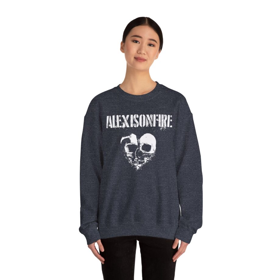 Alexisonfire Barbed Wire Heartskull Unisex Heavy Blend™ Crewneck Sweatshirt
