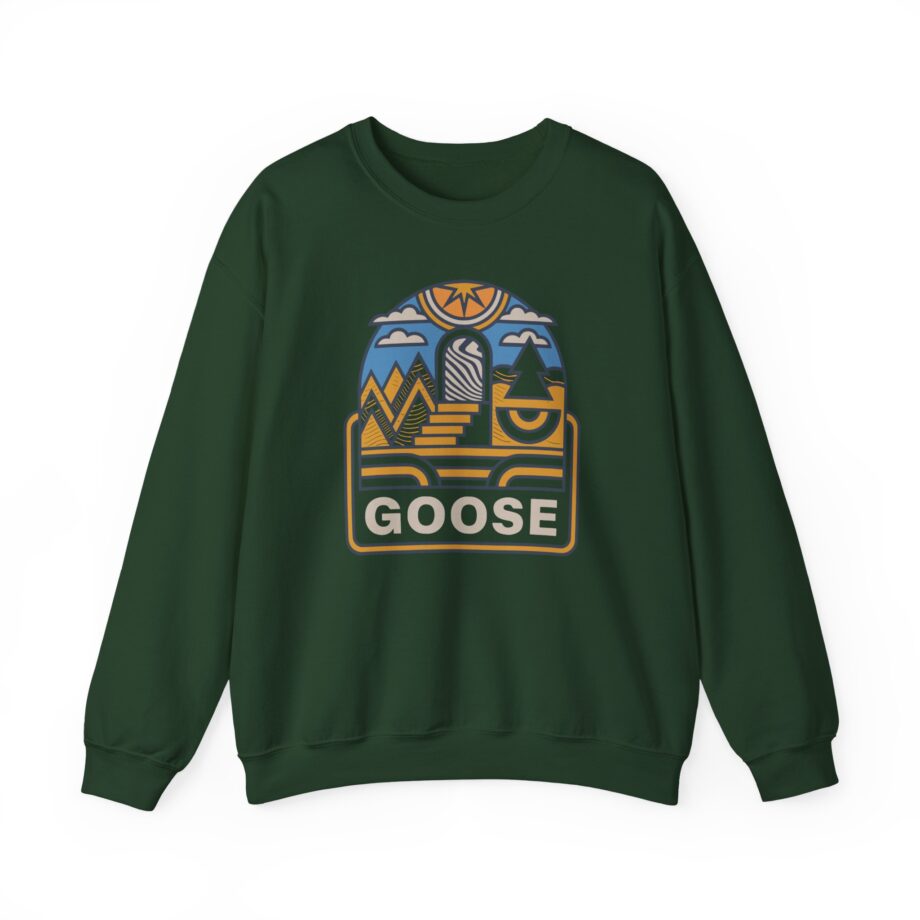 Goose Trippy Staircase Unisex Heavy Blend™ Crewneck Sweatshirt