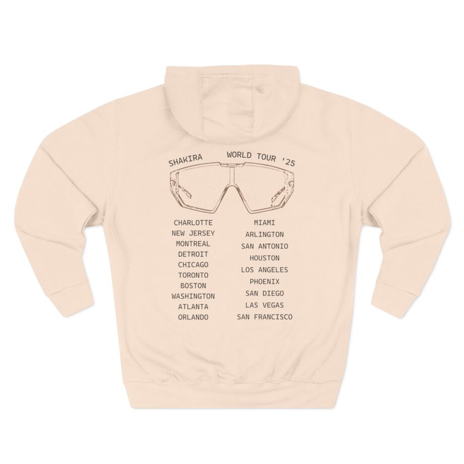 Shakira Sunglasses Three-Panel Fleece Hoodie
