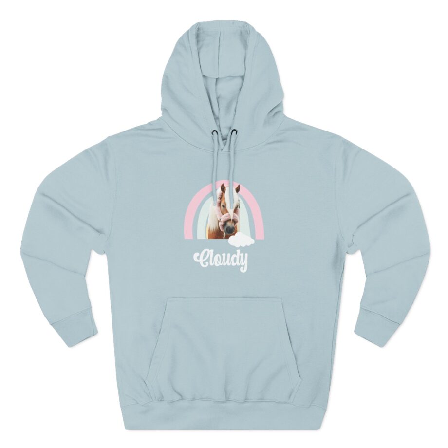 Harlow and Popcorn Three-Panel Fleece Hoodie