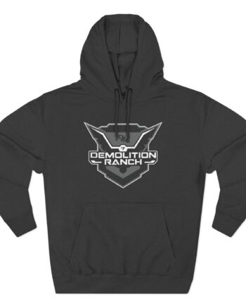 Demolition Ranch Monochrome Shield Three-Panel Fleece Hoodie
