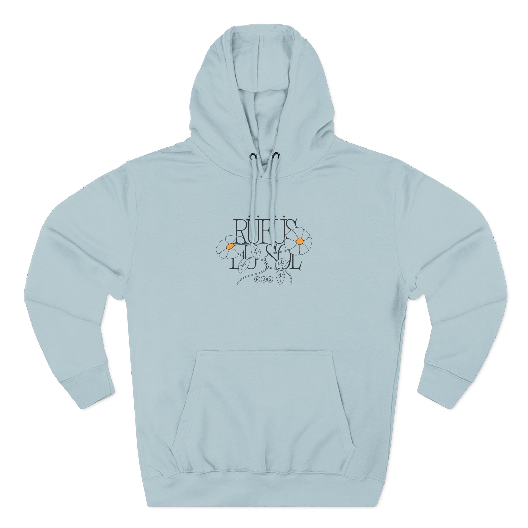 Rufus Du Sol Flower Ecru Three-Panel Fleece Hoodie