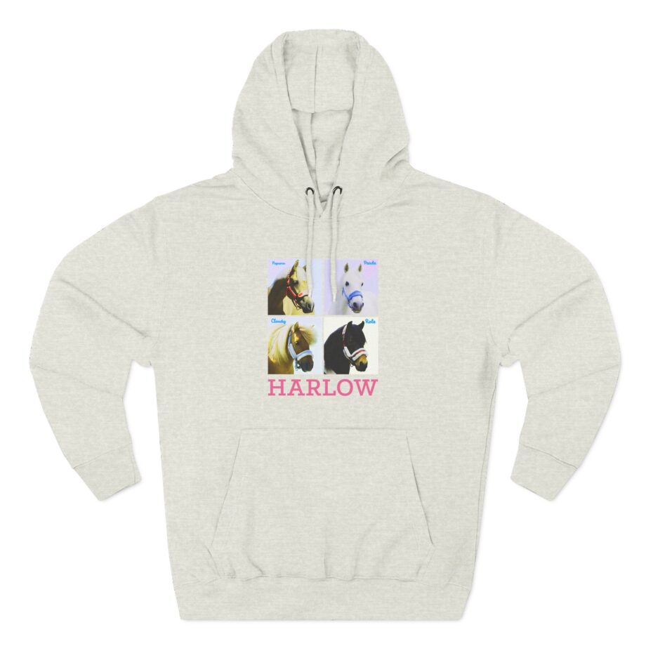 Harlow and Popcorn Three-Panel Fleece Hoodie