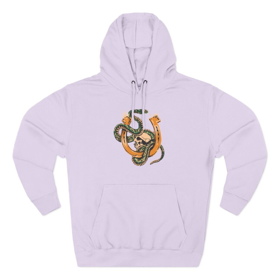 ZZ Top Snake Skull Three-Panel Fleece Hoodie