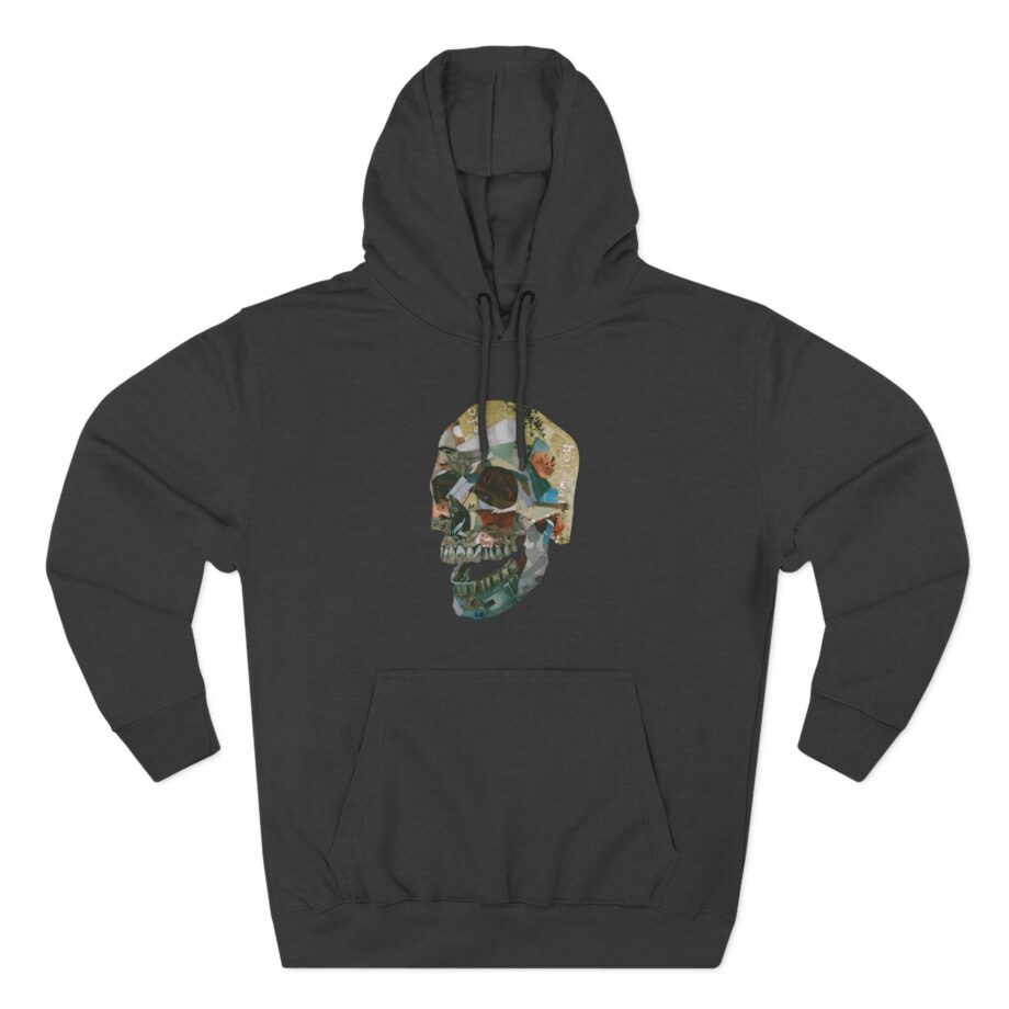 Hot Water Music Album Collage Skull Three-Panel Fleece Hoodie