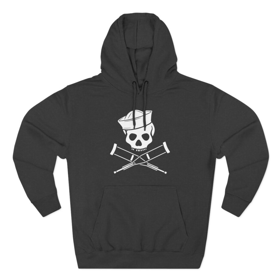 Jackass Sailor Skull & Crossbones Three-Panel Fleece Hoodie