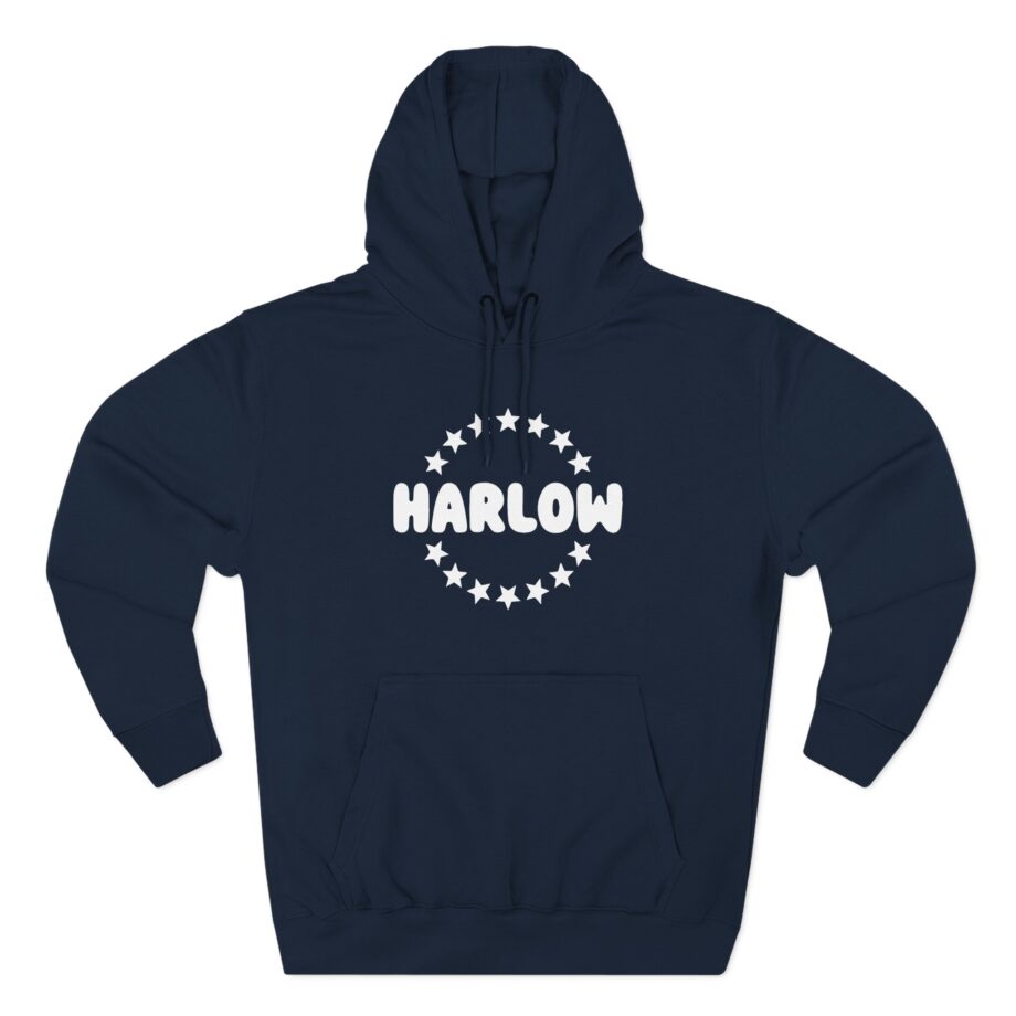 Harlow and Popcorn Stars Three-Panel Fleece Hoodie