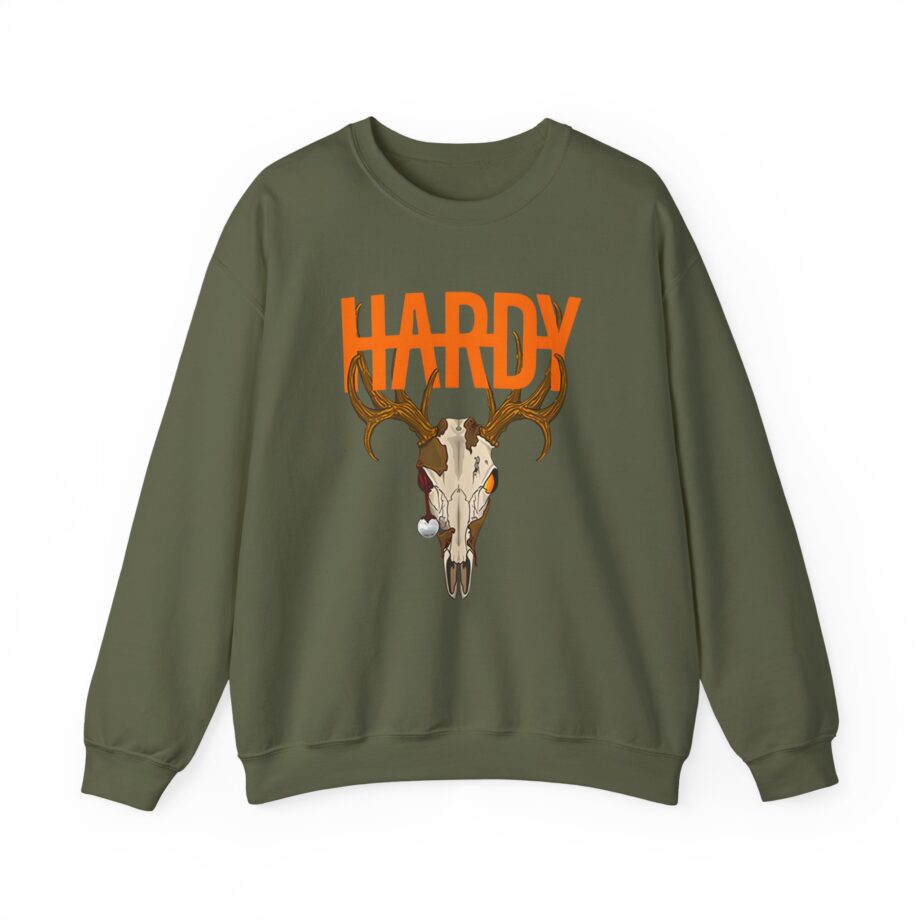 Hardy Deer Skull Unisex Heavy Blend™ Crewneck Sweatshirt