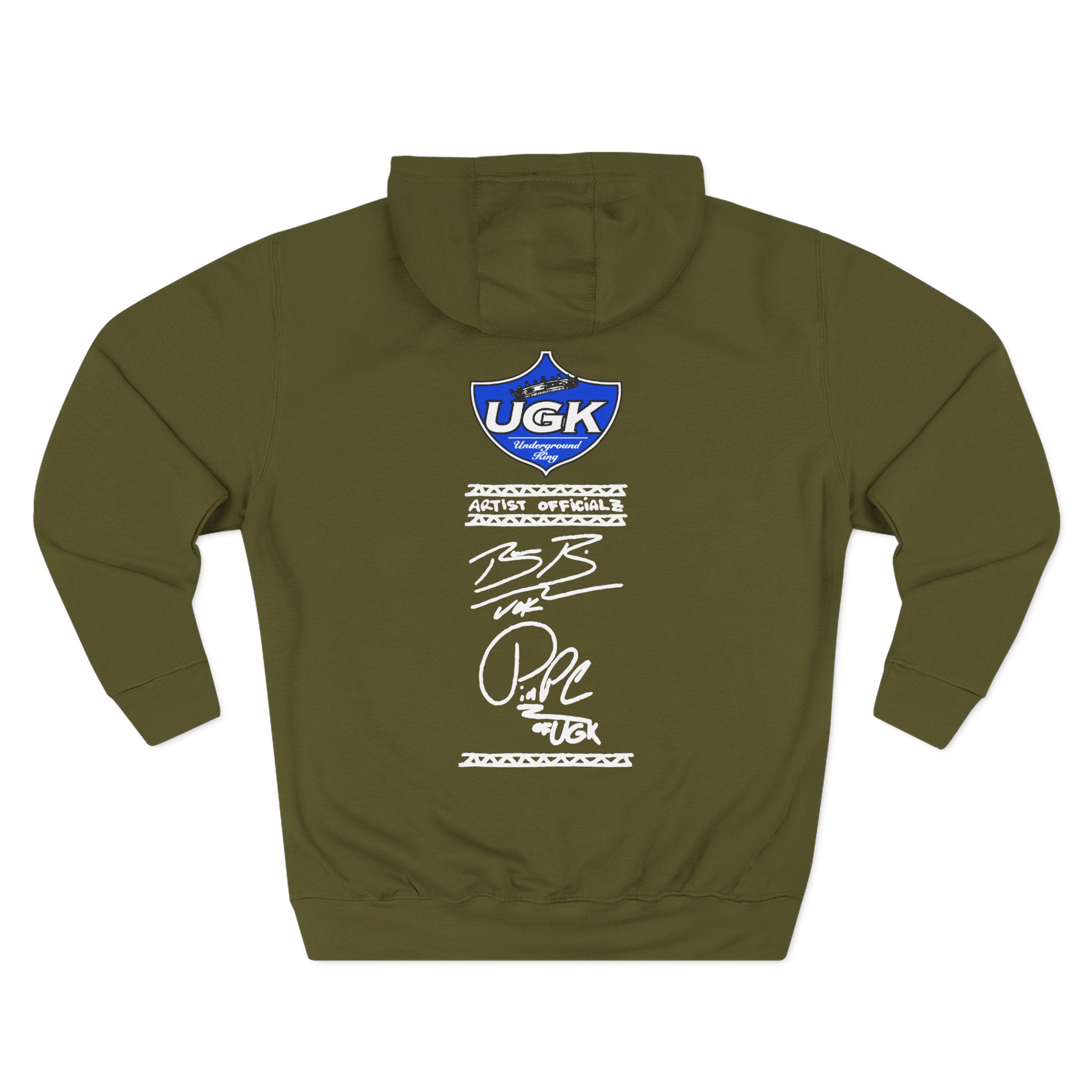 UGK 4 Life Three-Panel Fleece Hoodie