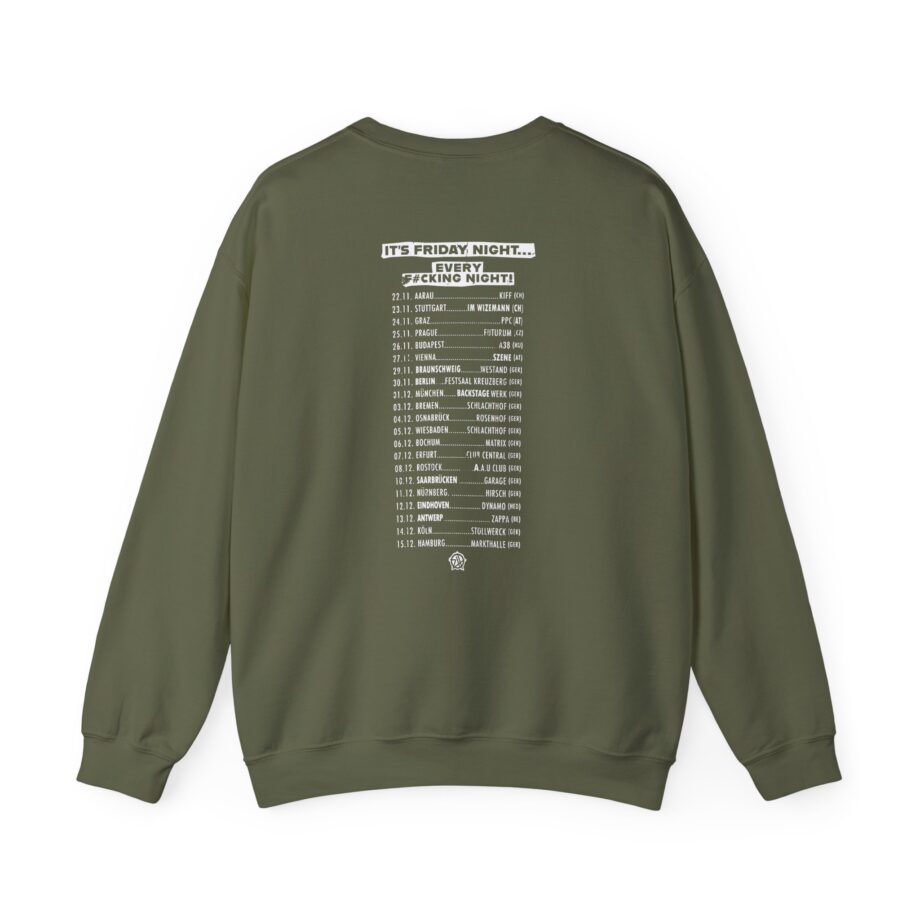Zebrahead Lightning Skull Friday night tour Unisex Heavy Blend™ Crewneck Sweatshirt