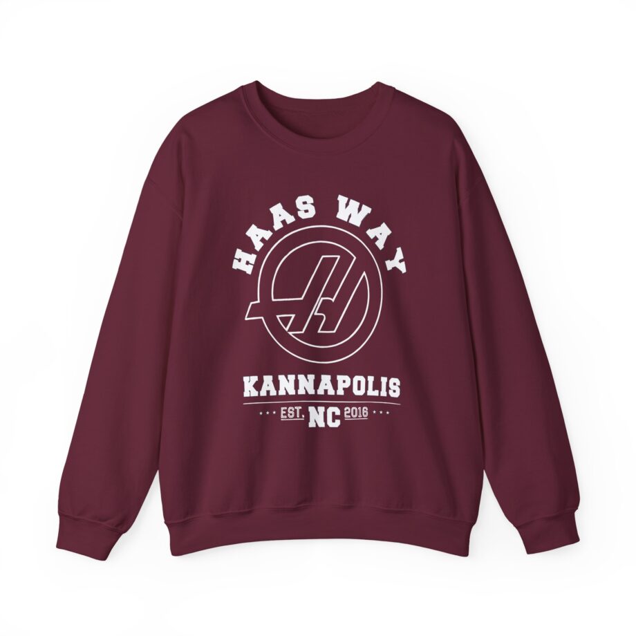 Haas F1 Haas Way Kannapolis Unisex Heavy Blend™ Crewneck Sweatshirt