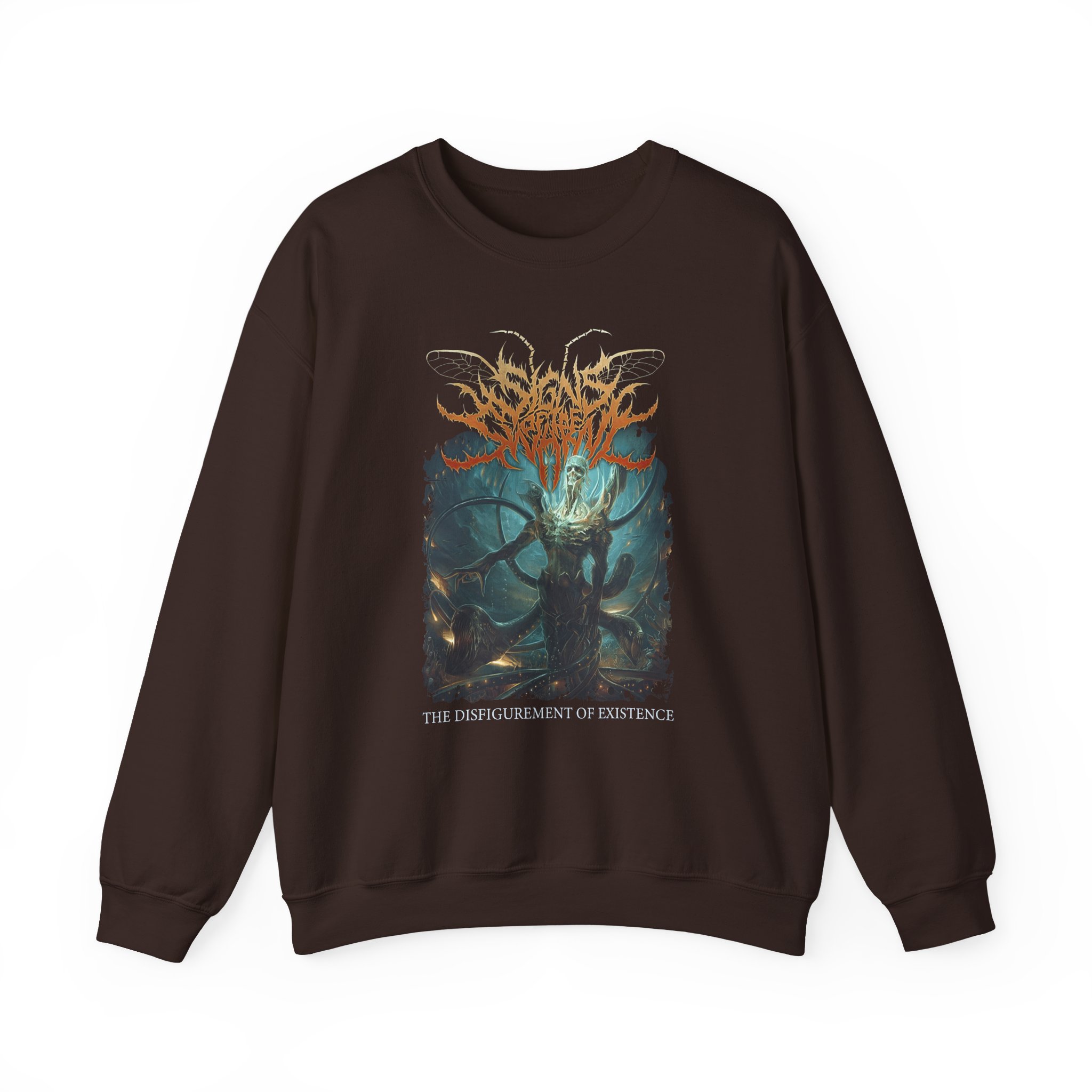 Signs of the Swarm the Disfigurement of Existence Unisex Heavy Blendâ„¢ Crewneck Sweatshirt