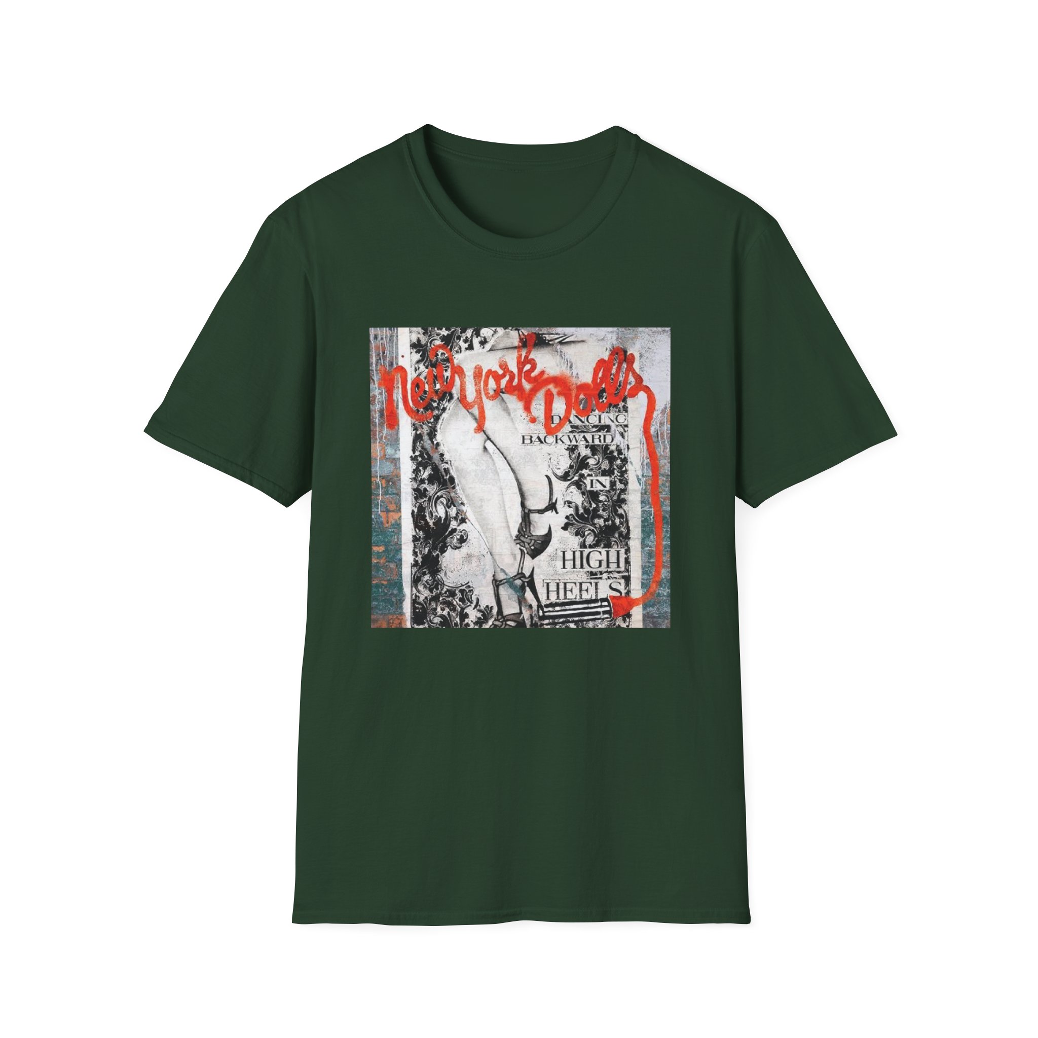 New York Dolls Dancing Backward Album Unisex Softstyle T-Shirt
