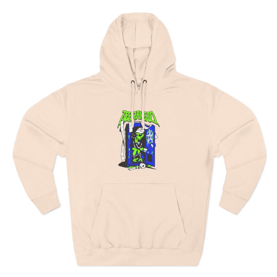 Zebrahead White ZH Coffee break Three-Panel Fleece Hoodie