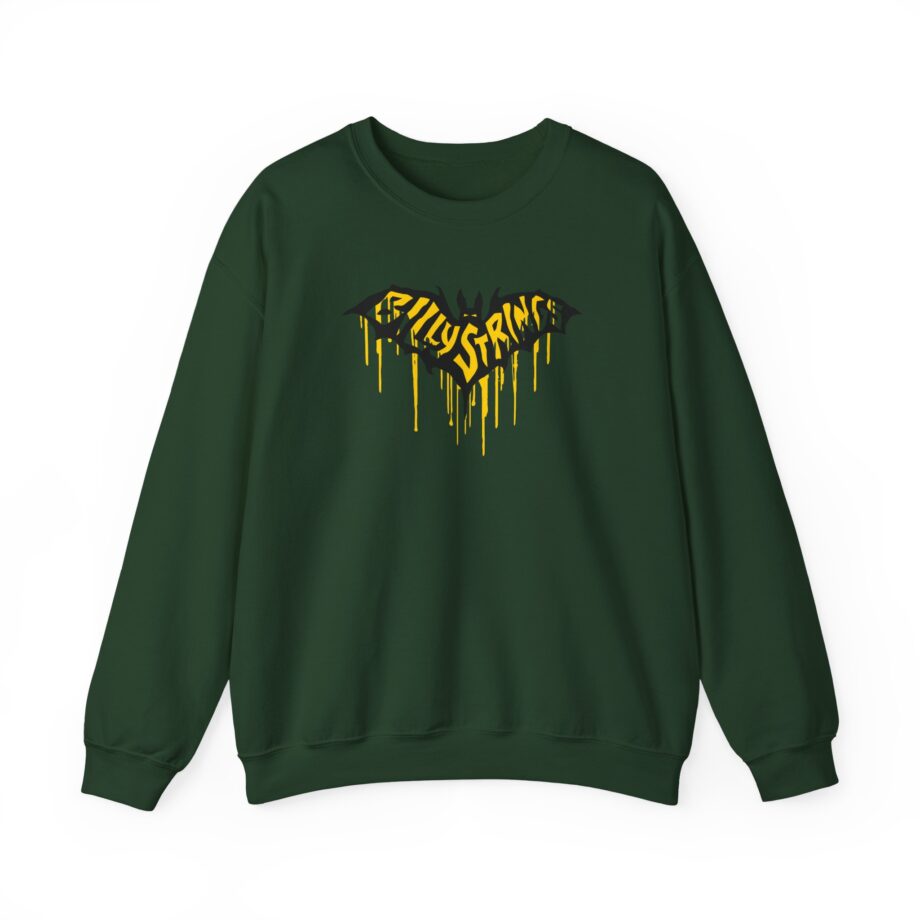 Billy Strings Austin Bat Tee (Attak / Casper Herselman) Unisex Heavy Blend™ Crewneck Sweatshirt