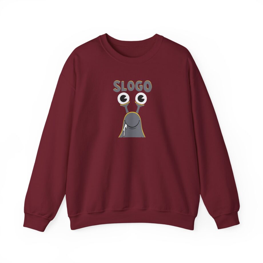 Slogoman Snail Cute Unisex Heavy Blend™ Crewneck Sweatshirt