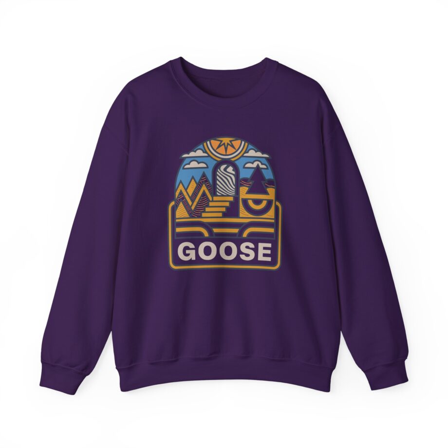 Goose Trippy Staircase Unisex Heavy Blend™ Crewneck Sweatshirt