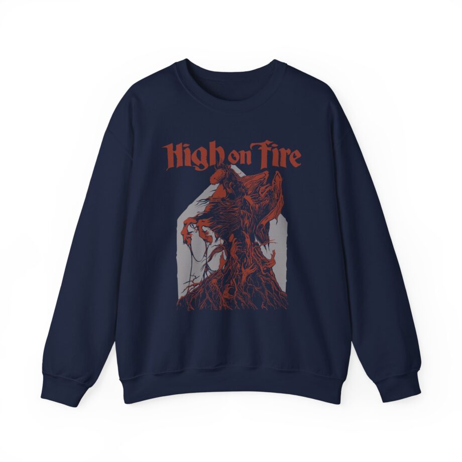 High on Fire Dark Horse Unisex Heavy Blend™ Crewneck Sweatshirt