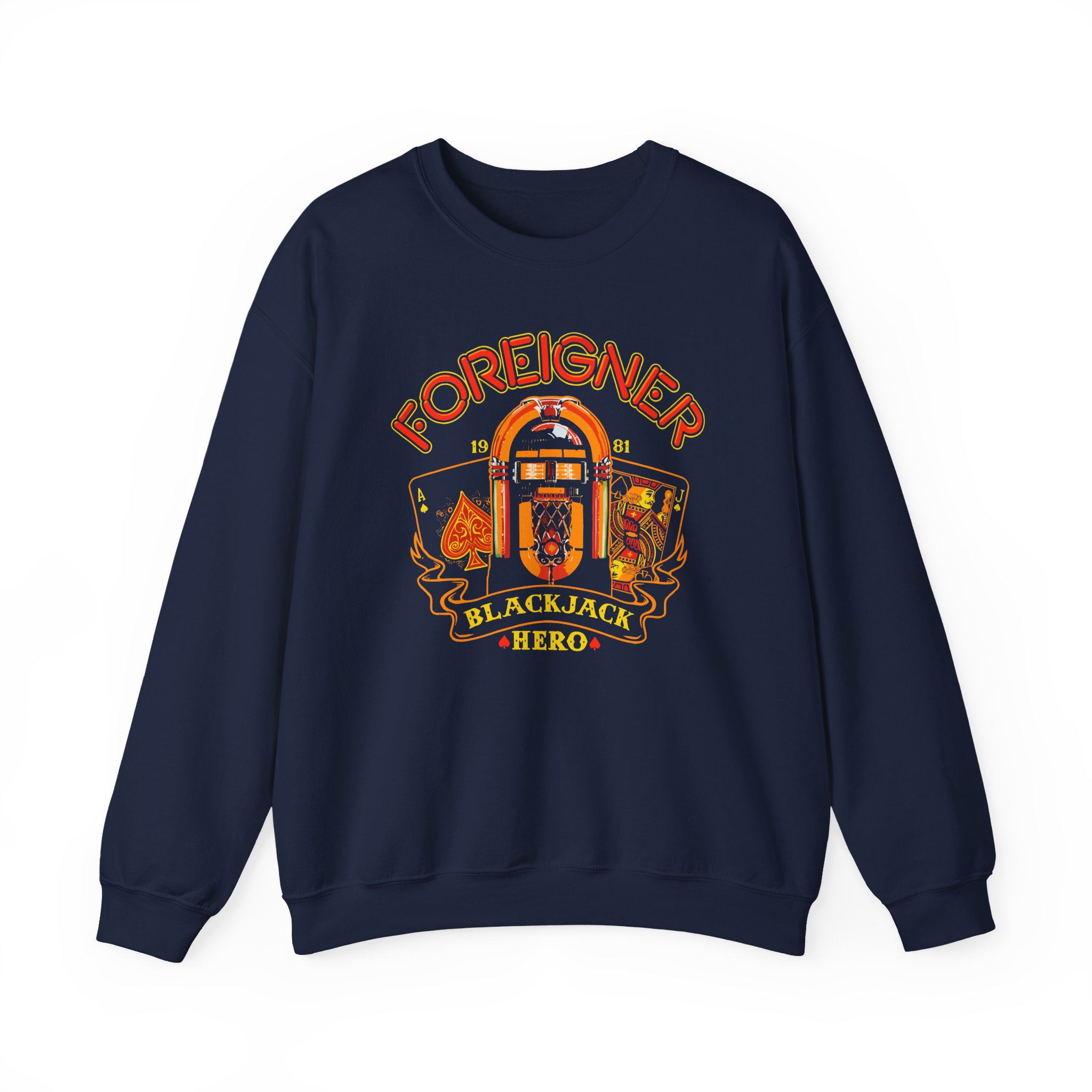 Foreigner Jack Hero Unisex Heavy Blendâ„¢ Crewneck Sweatshirt