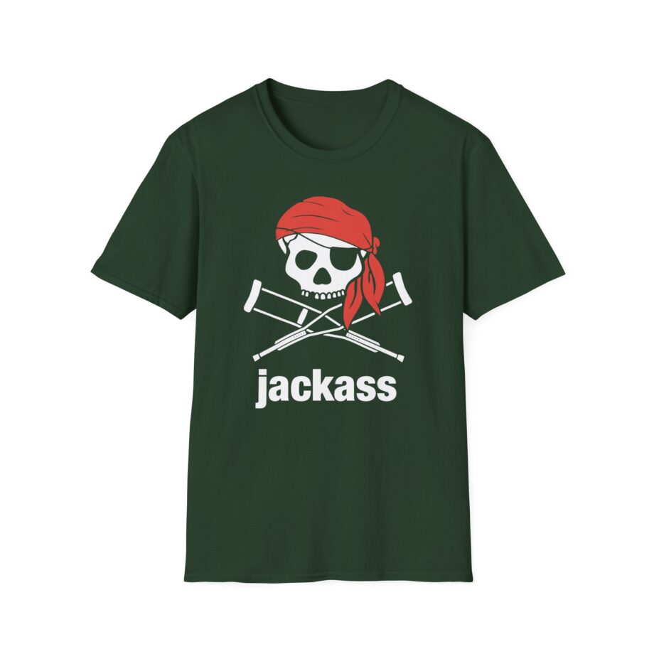 Jackass Skull and Crutches Unisex Softstyle T-Shirt