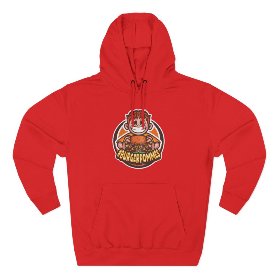 Burger Pommes Three-Panel Fleece Hoodie