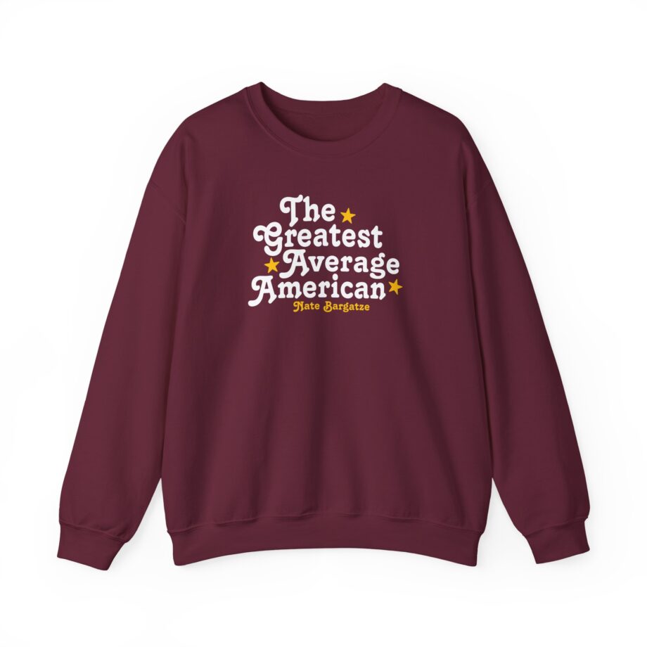 The Greatest Average American Nate Bargatze Unisex Heavy Blend™ Crewneck Sweatshirt
