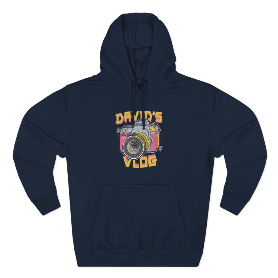 David Dobrik  David's Vlog Three-Panel Fleece Hoodie