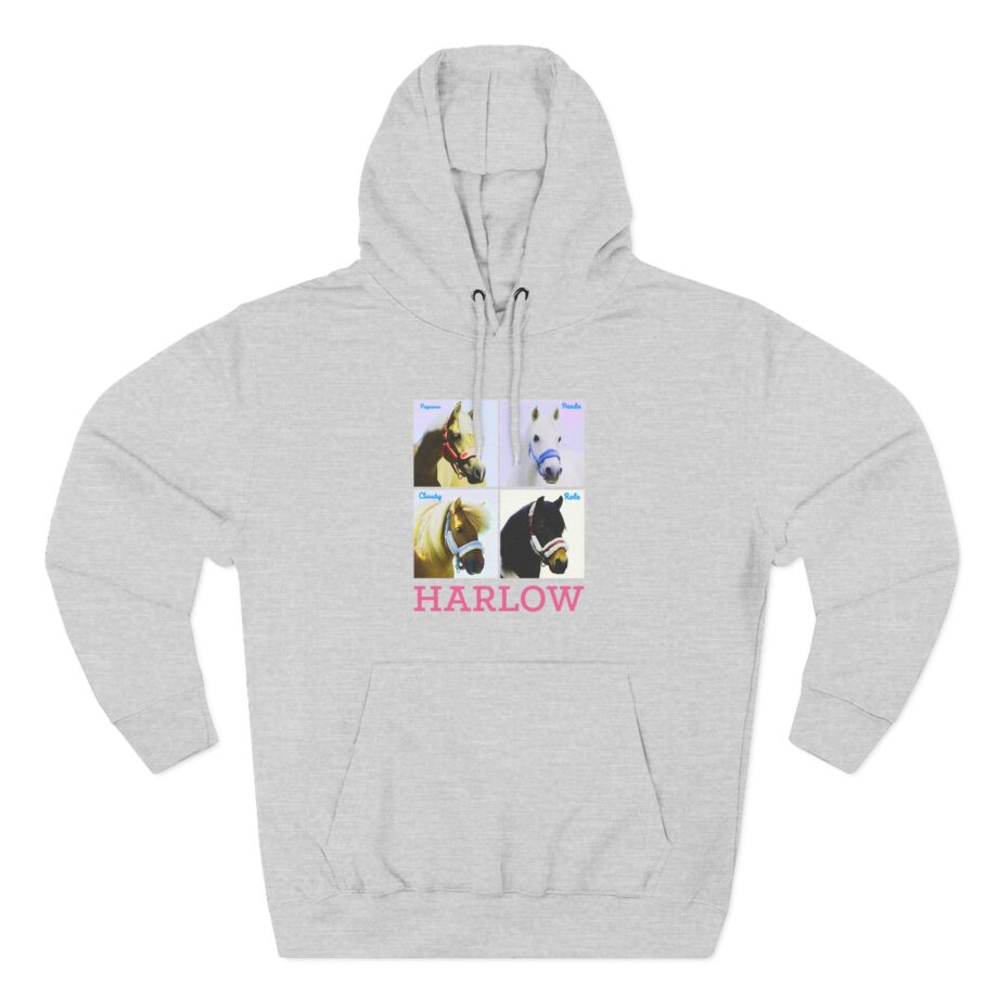 Harlow and Popcorn Three-Panel Fleece Hoodie