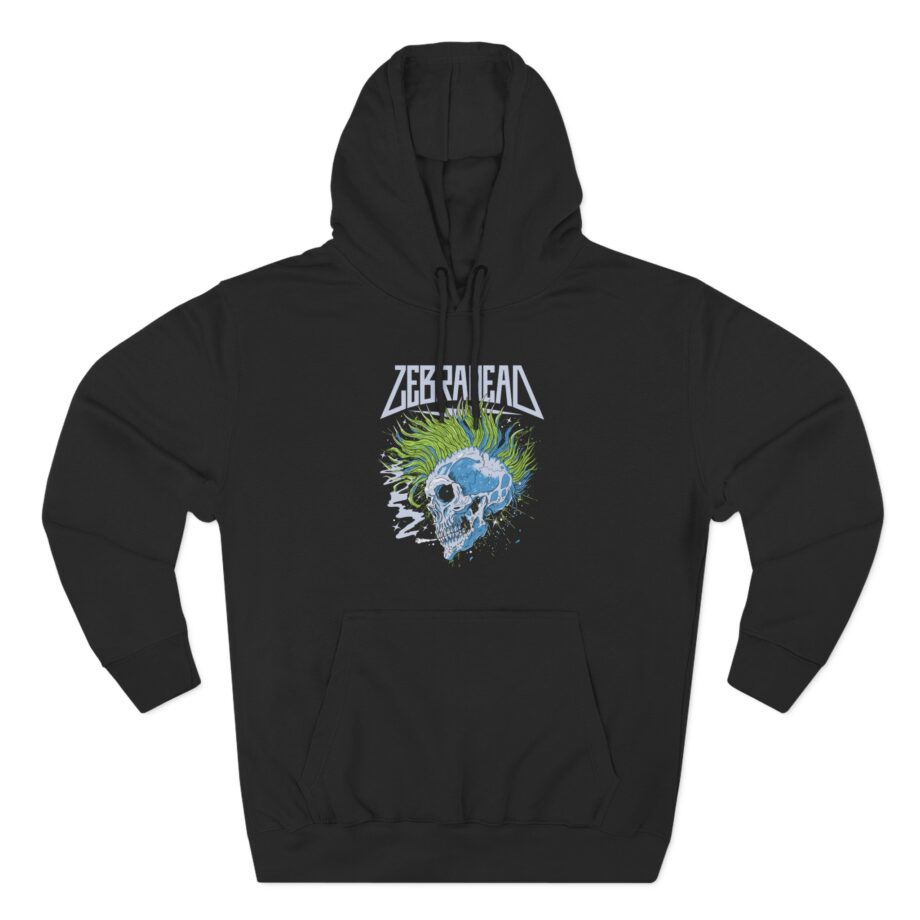 Zebrahead Skull Three-Panel Fleece Hoodie