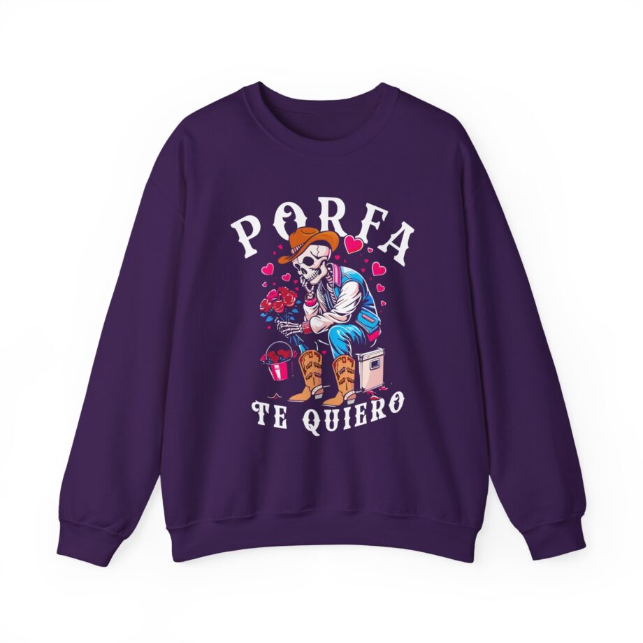 Porfa Skeleton Favor Te Quiero Unisex Heavy Blend™ Crewneck Sweatshirt