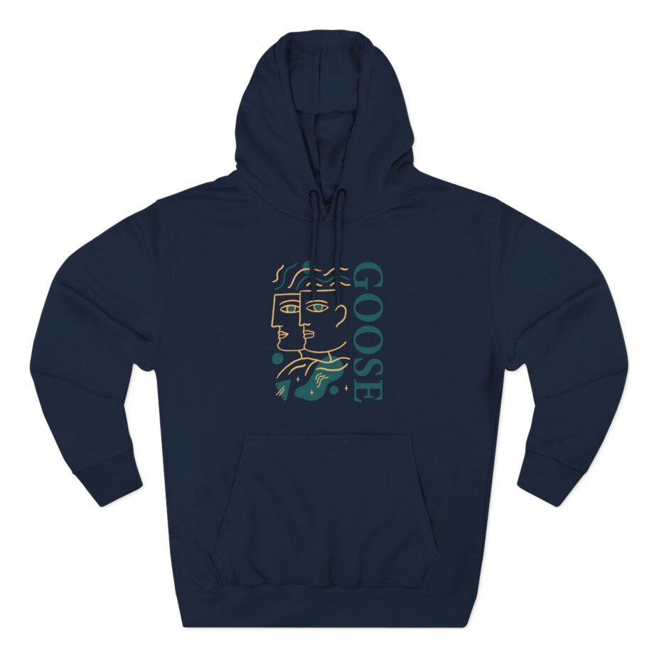 Goose Three-Panel Fleece Hoodie