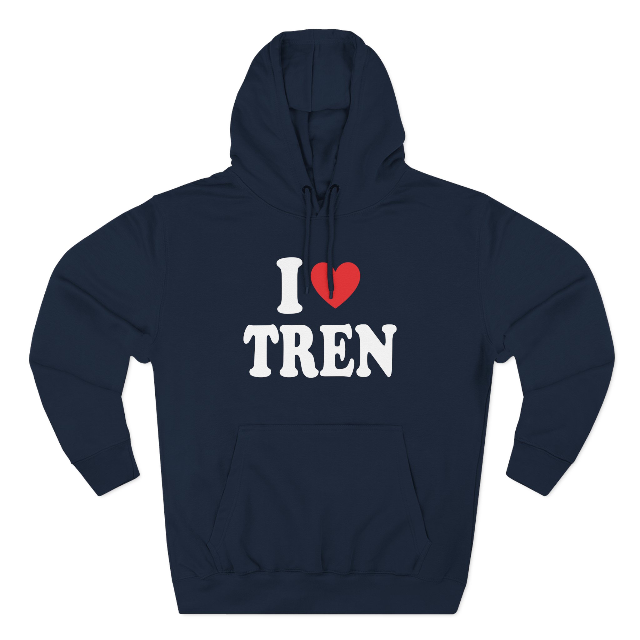 I Love Tren Twins Three-Panel Fleece Hoodie