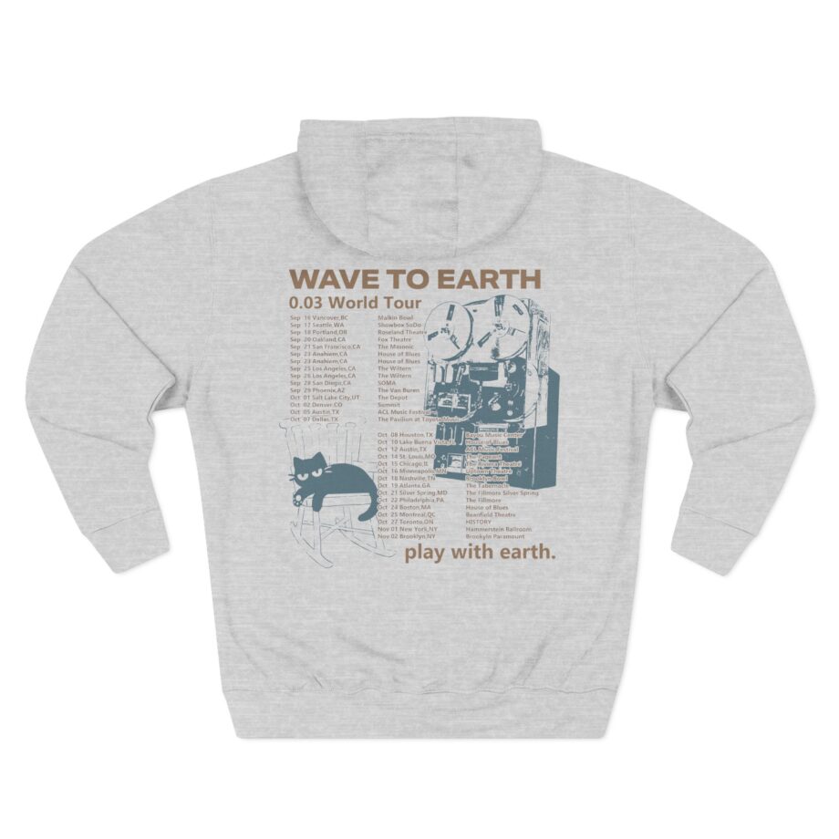 Wave to Earth 0.03 Na Tour Three-Panel Fleece Hoodie