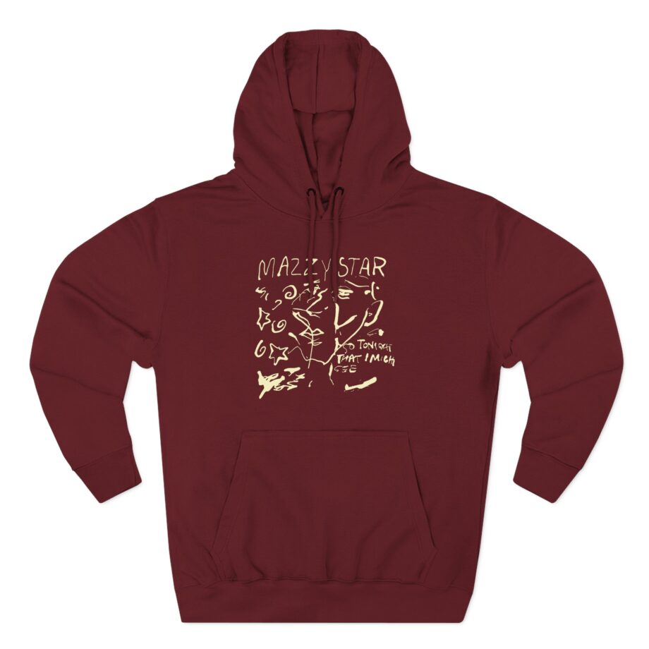 Binchtopia Max Wearing Mazzy Star 90s Three-Panel Fleece Hoodie