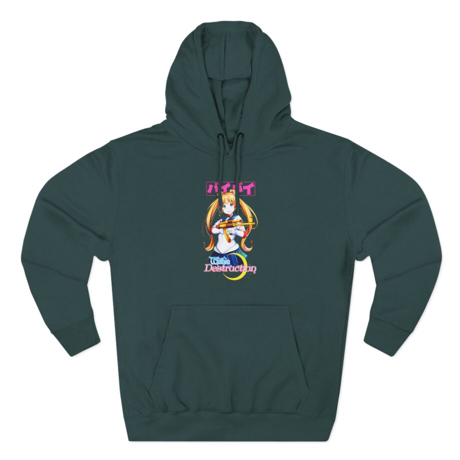 Within Destruction Sailor Moon Three-Panel Fleece Hoodie