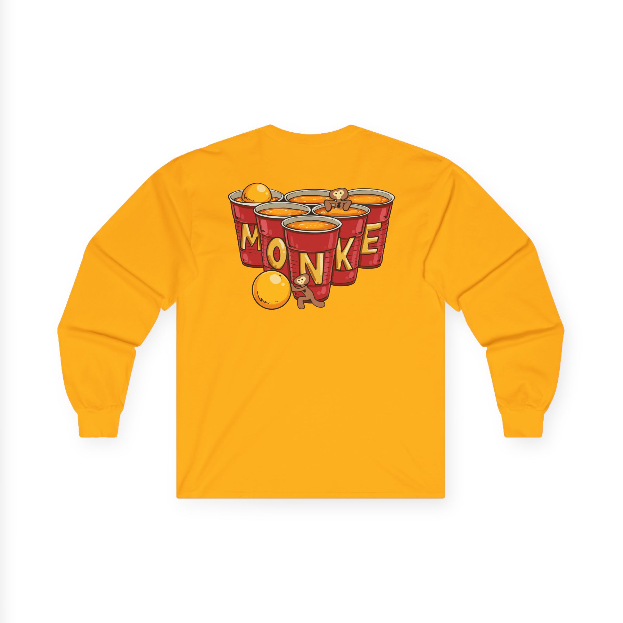 Spoonkidv Monke Pong Unisex Ultra Cotton Long Sleeve Tee