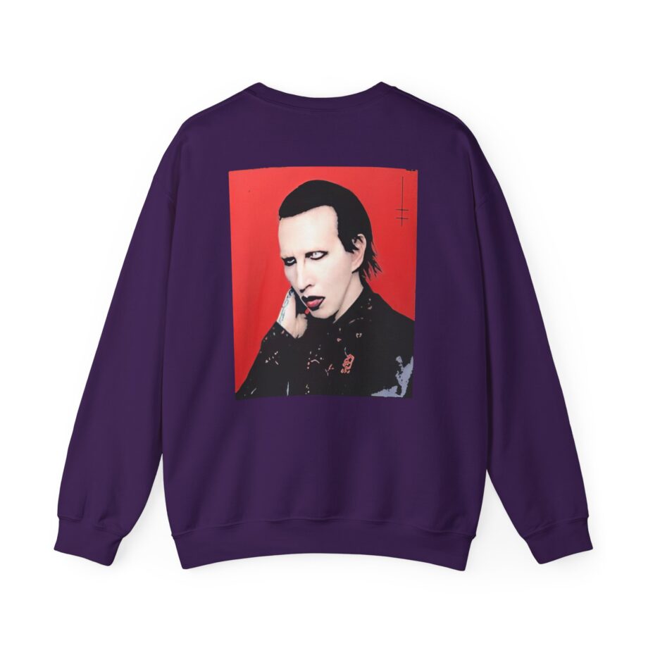 Marilyn Manson Little Cross Photo Unisex Heavy Blend™ Crewneck Sweatshirt