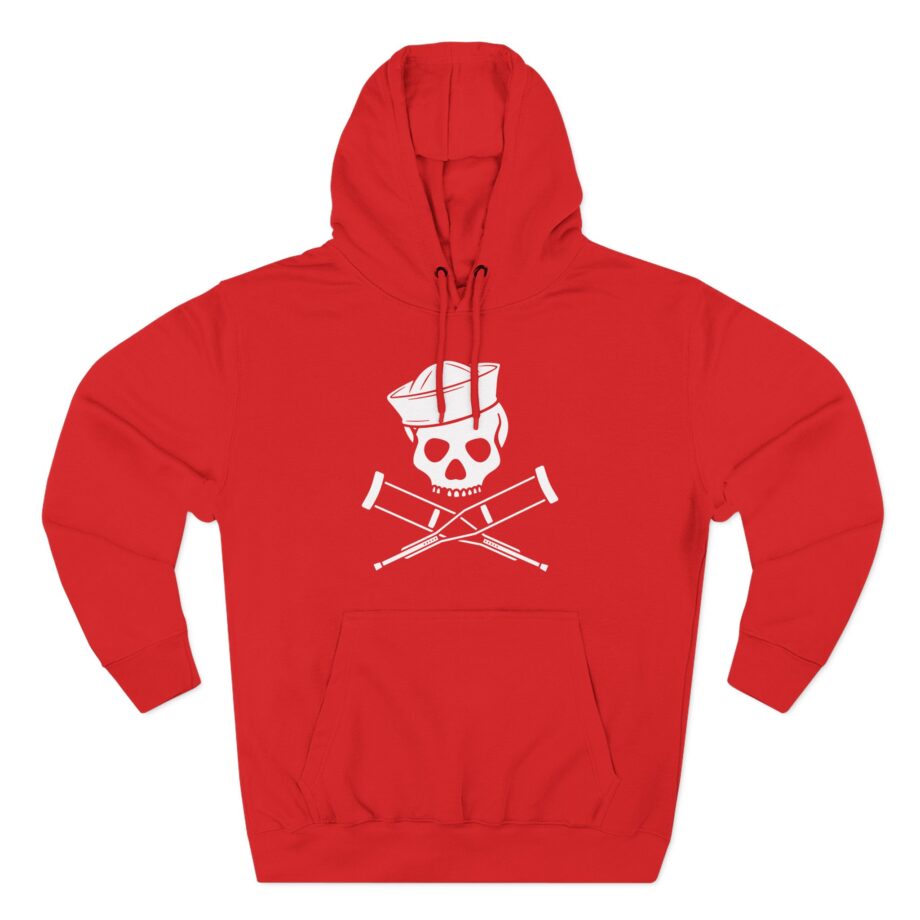 Jackass Sailor Skull & Crossbones Three-Panel Fleece Hoodie