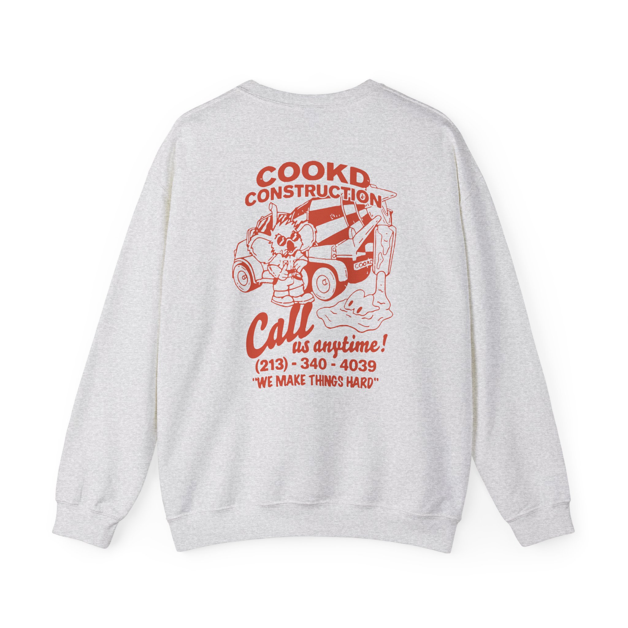 Cookd Construction Koala Unisex Heavy Blendâ„¢ Crewneck Sweatshirt