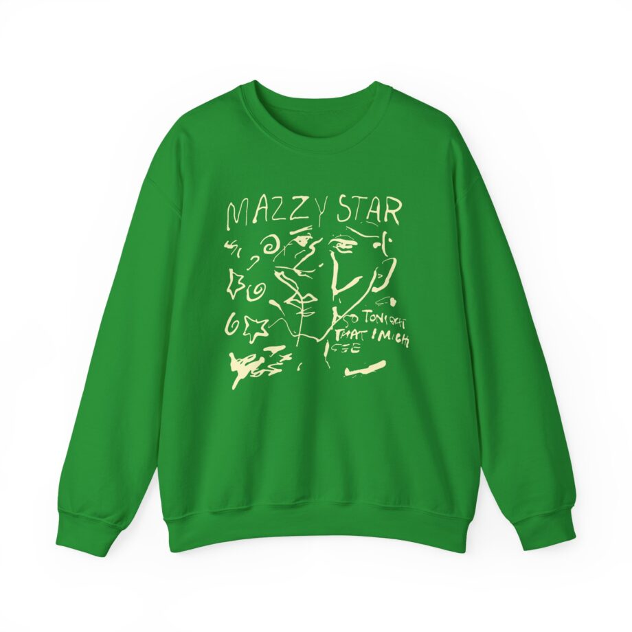 Binchtopia Max Wearing Mazzy Star 90s Unisex Heavy Blend™ Crewneck Sweatshirt